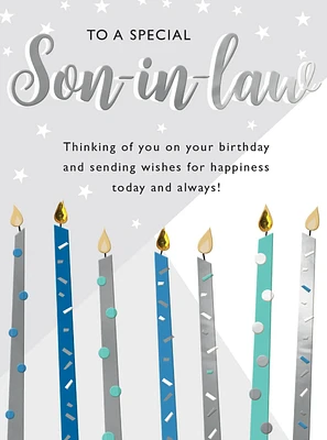 Special Son-in-Law Birthday Card