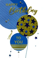 Giant Happy Birthday Balloons Card