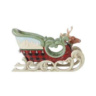 Highland Glen Large Sled Figurine