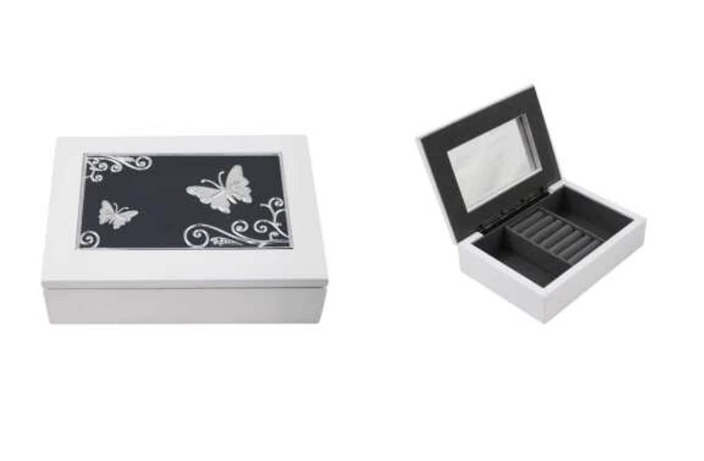 White Butterfly Jewel Box