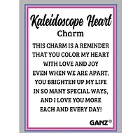 Kaleidoscope Heart Charm