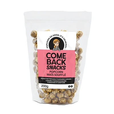 Comeback Snacks Peanut Butter and Jelly Popcorn
