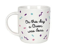 Birthday Queen Mug with Glasses