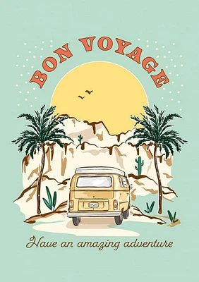 Bon Voyage Have an Amazing Adventure Card