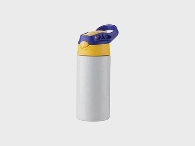 Customizable Pearl Coating™ 12oz Sublimation Kids Stainless Steel Bottle with Silicon Straw Cap