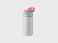 Customizable Pearl Coating™ 12oz Sublimation Kids Stainless Steel Bottle with Silicon Straw