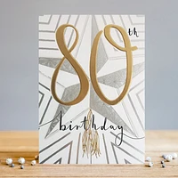 80th Birthday Card