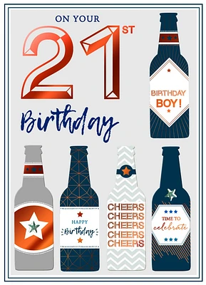 On Your 21st Birthday Card
