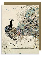 Peacock Greeting Card