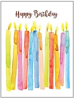 Happy Birthday with Candles Card