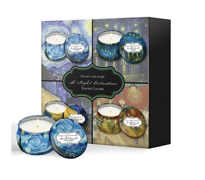 Van Gogh at Night Candle Set of 4