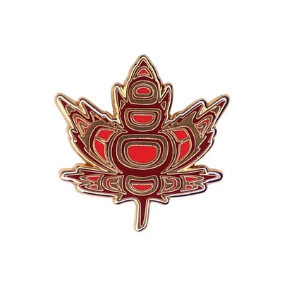 Indigenous Maple Leaf Enamel Pin