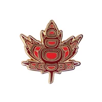 Indigenous Maple Leaf Enamel Pin
