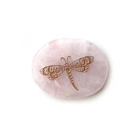 Spirit Stone - Rose Quartz Dragonfly