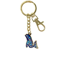 Whale Enamel Keychain