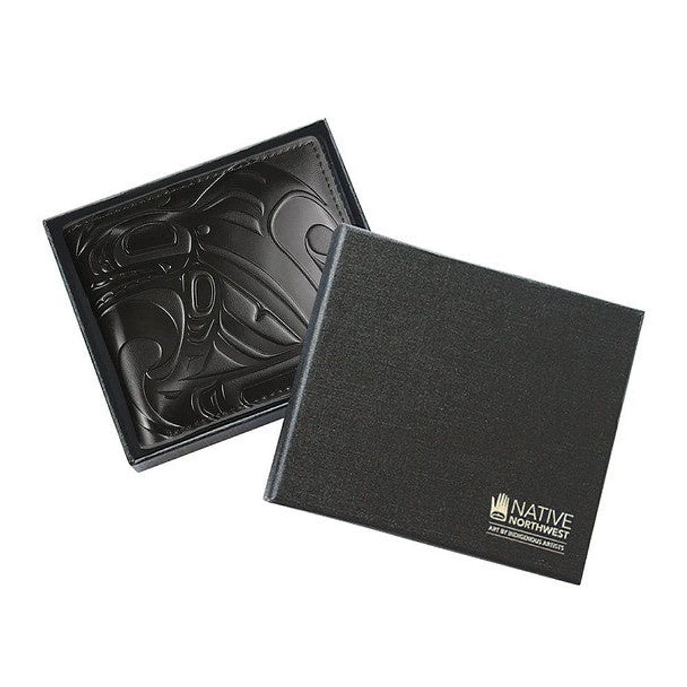 Killer Whale Leather Embossed Wallet