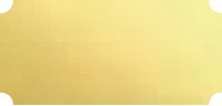 2.5″x1″ Notched Plaque Satin Gold