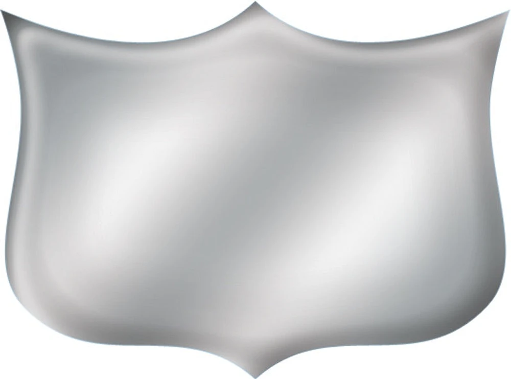 Aluminum Shield, Bright Silver