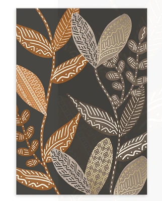 Blank Floral Note Card