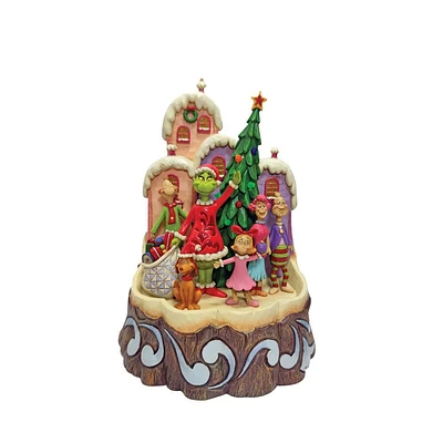 Grinch Lighted Carved by Heart