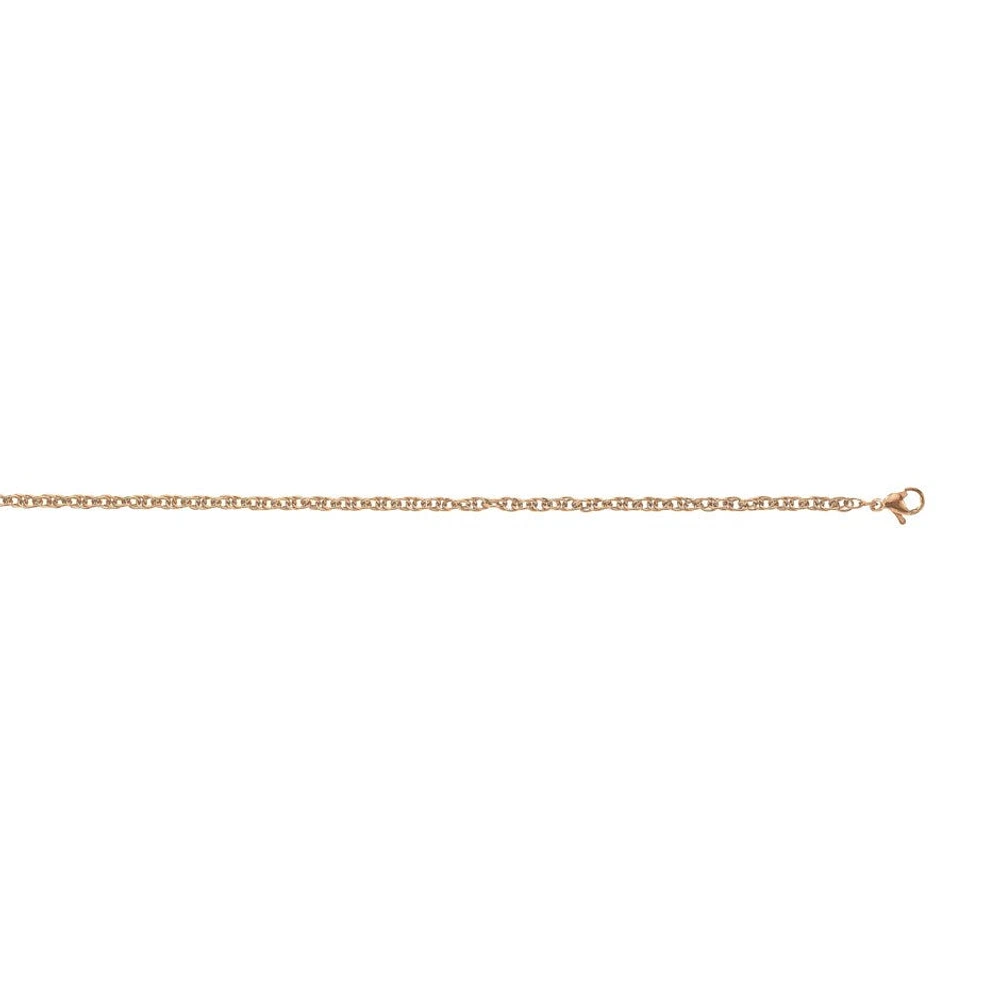 Rose Gold Finish Chain 22"