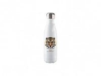 Customizable 17oz Stainless Steel Cola Shaped Bottle (White)