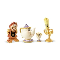 Lumiere, Cogsworth, Mrs. Pots & Chip