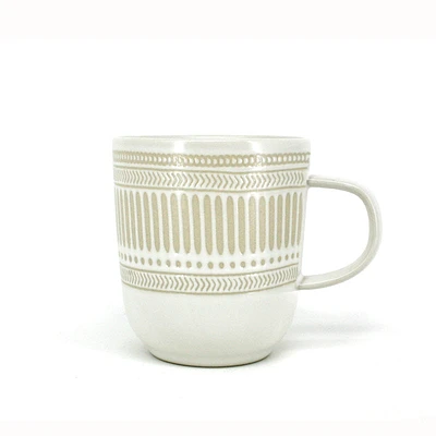BATIK White Patterned Mug