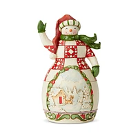 Jim Shore Snowman with Scene