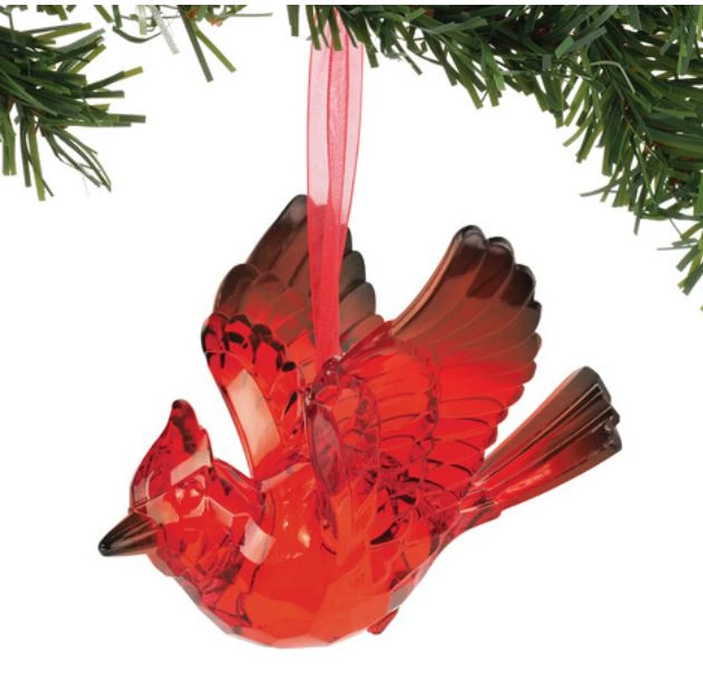 Acrylic Cardinal Ornament