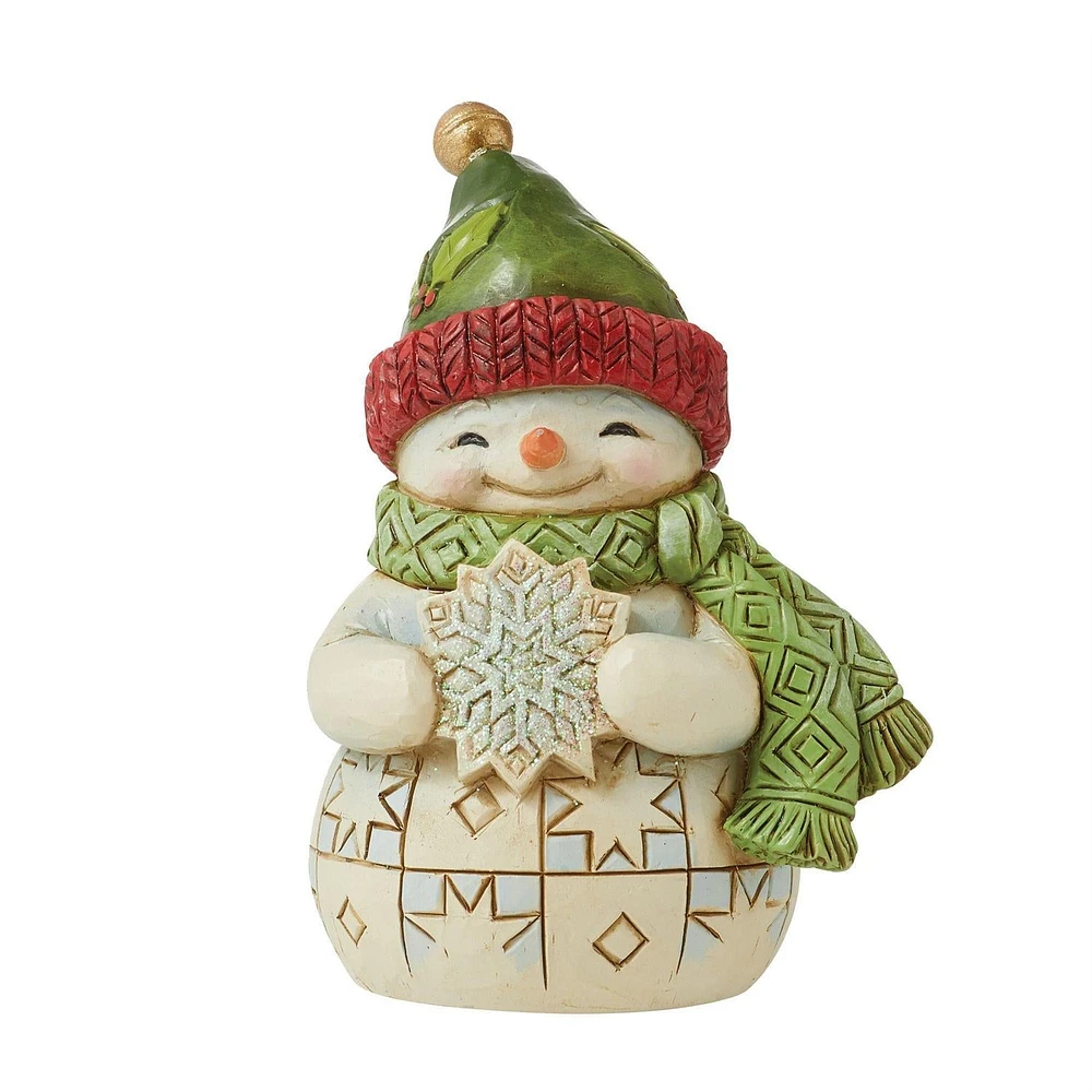 Jim Shore Mini Snowman and Snowflake