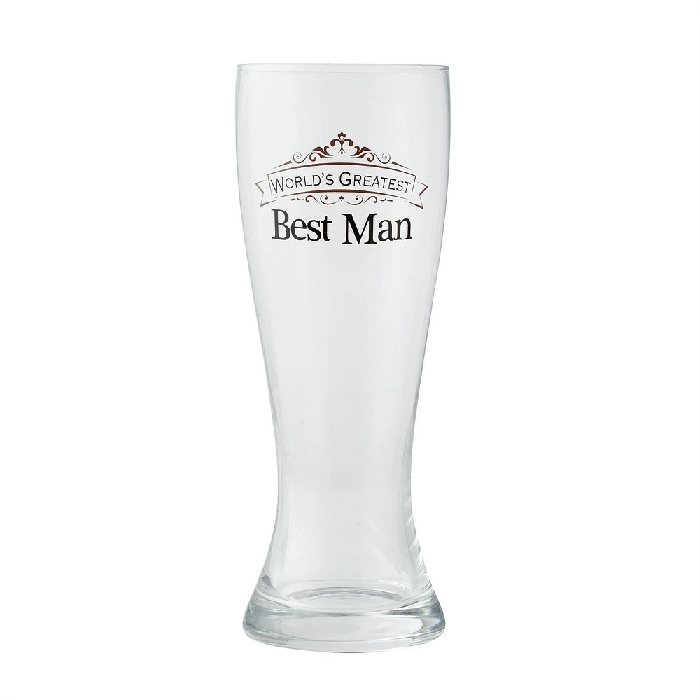 Insignia World's Greatest Best Man Beer Glass