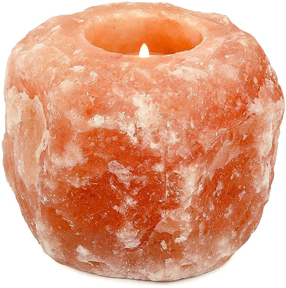 Natural Himalayan Salt Candle Holder