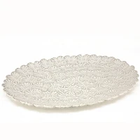 BOUQUET Textured Oval Serving Platter