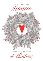 To My Amazing Fiancée Christmas Card