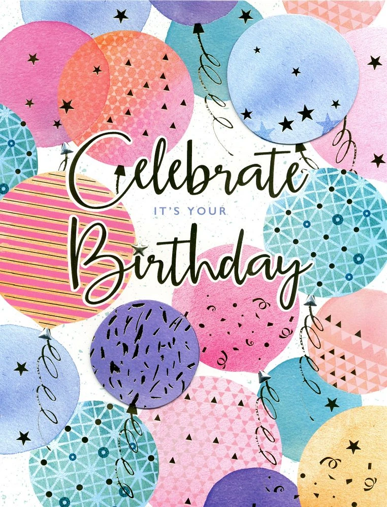 Large Celebrate It’s Your Birthday Card
