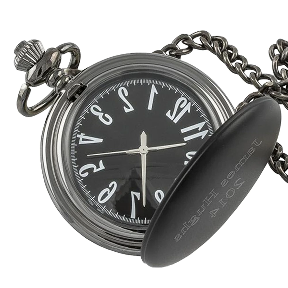Matte Black Pocket Watch