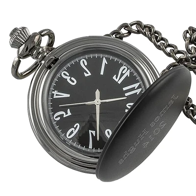 Matte Black Pocket Watch