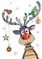 Rudolph Baubles Christmas Card