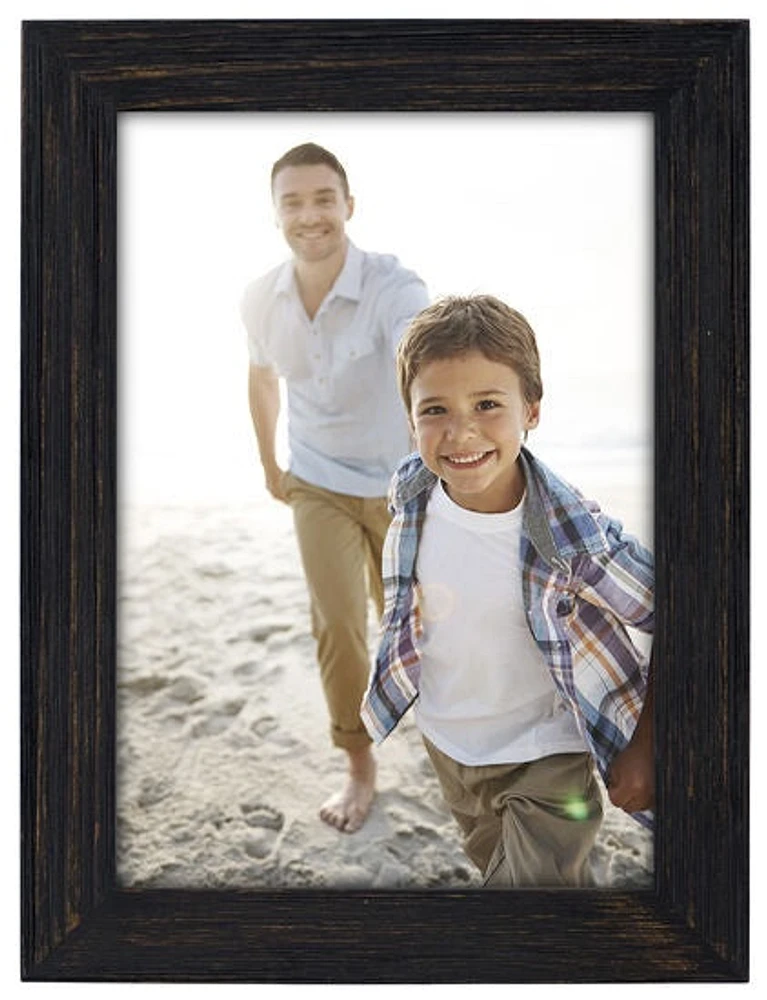 Linear Rough Black Frame 8x10