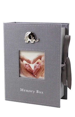 Linen Baby Keepsake Box - Engravable