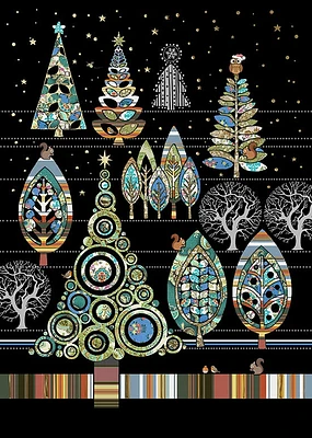 Christmas Tree Forest Christmas Card