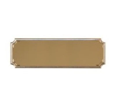 Gold Notched Plaque 2" x 5/8"