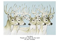 Pumpernickel Five Bucks Birthday Card