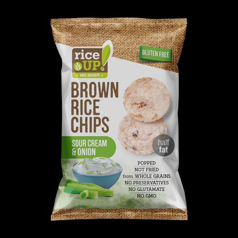 RICEUP! Brown Rice Chips Sour Cream & Onions