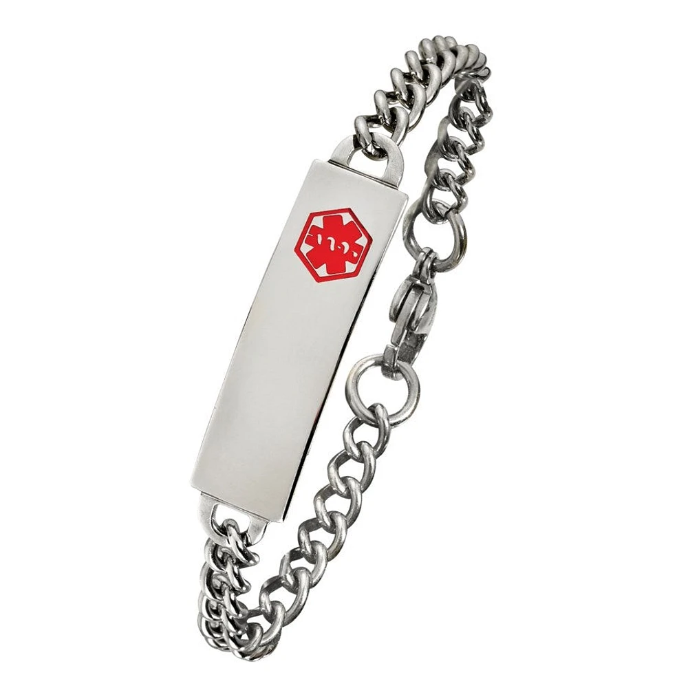 Stainless Steel Children's Medical ID Bracelet