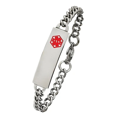 Stainless Steel Children's Medical ID Bracelet
