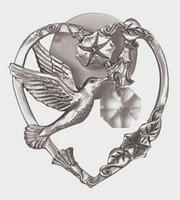 Hummingbird/Heart Suncatcher