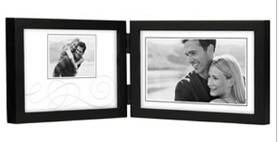 Double Horizontal Black Frame 4x6