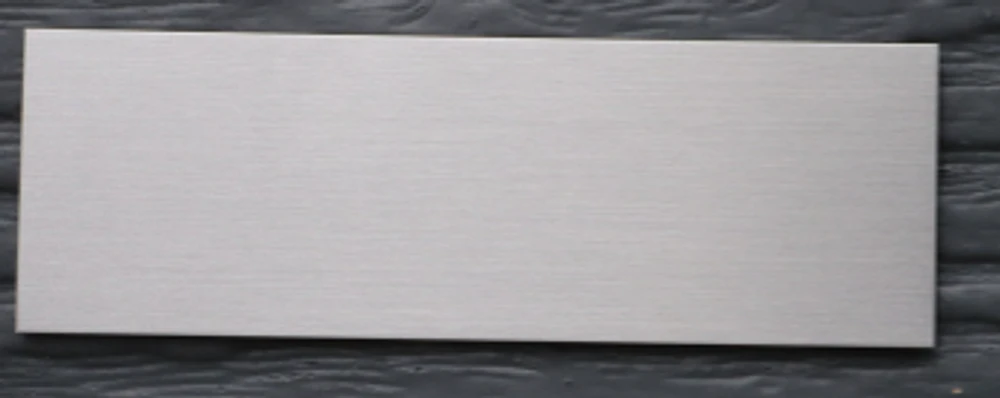 Sharp Edge Silver Plaque - 1 1/2" x 3"